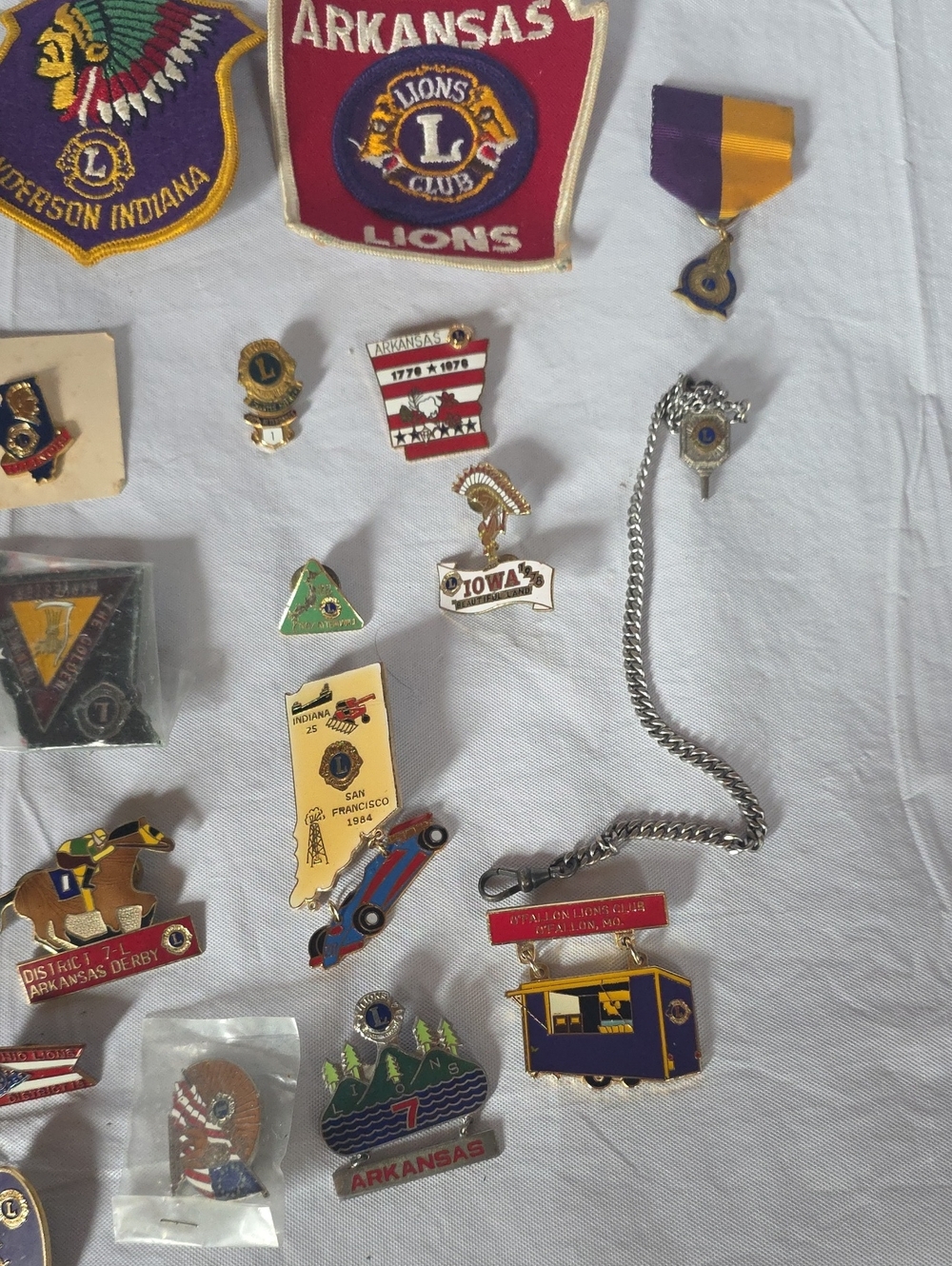 Large Lot VTG Lion's Club Enamel Lapel Pins and Patches‎ 70s/80s - Picture 4 of 4
